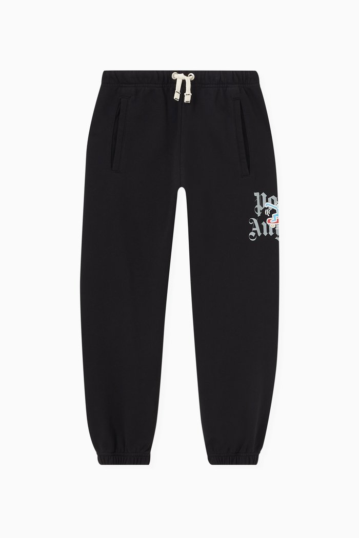 Palm Angels x Keith Haring Skateboard Sweatpants in Cotton, Black