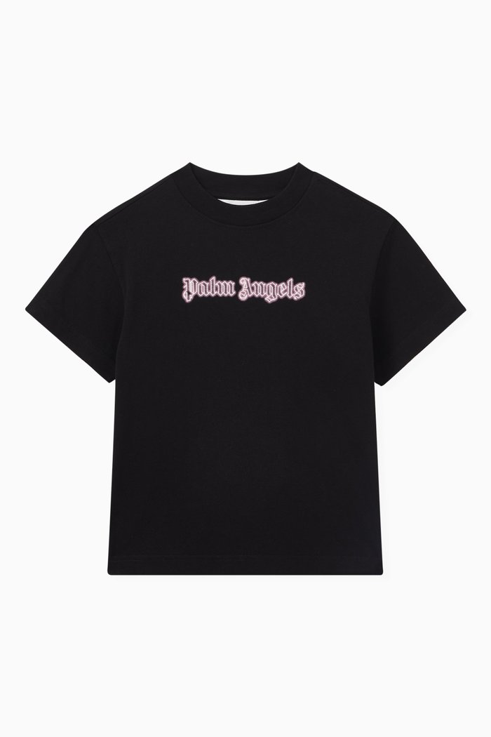

Neon Logo T-Shirt in Cotton, Black