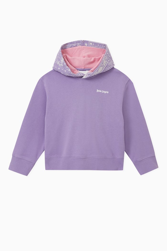 

Palm Angels x Keith Haring Skateboard Hoodie in Cotton, Purple
