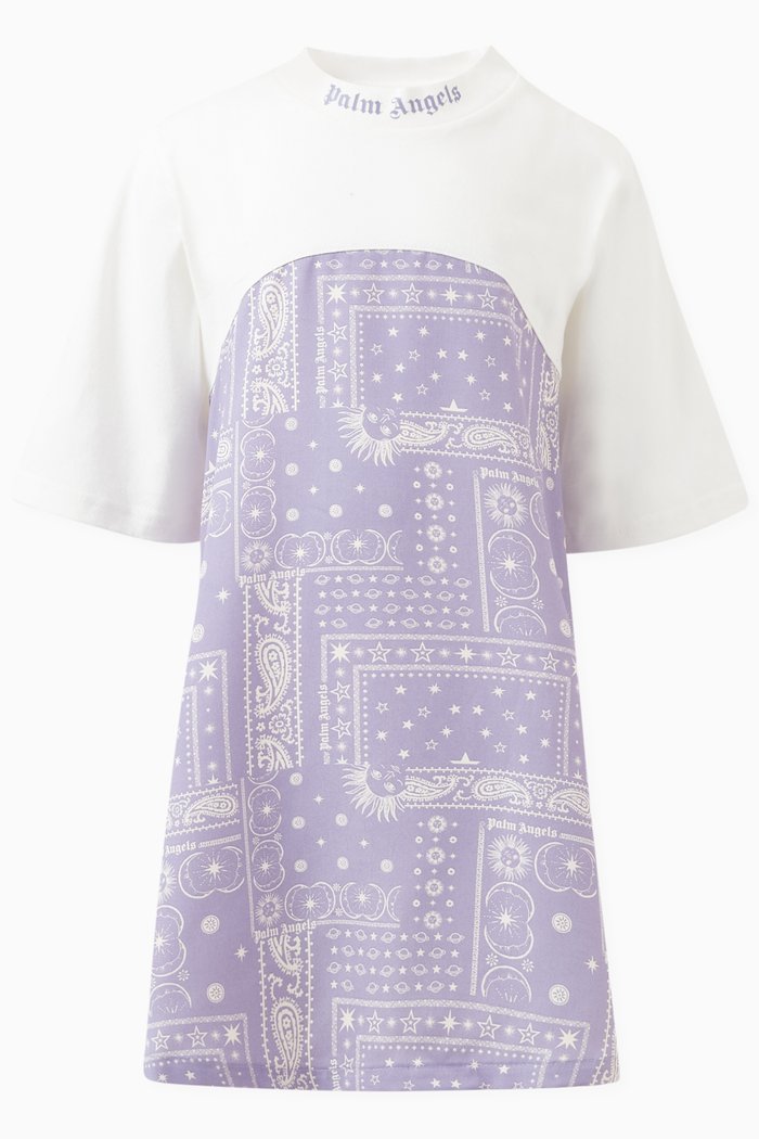 

Astro Paisley T-shirt Dress, Purple