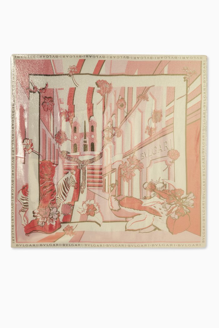 

Roman Wonders Scarf in Lurex & Silk-twill, Multicolour