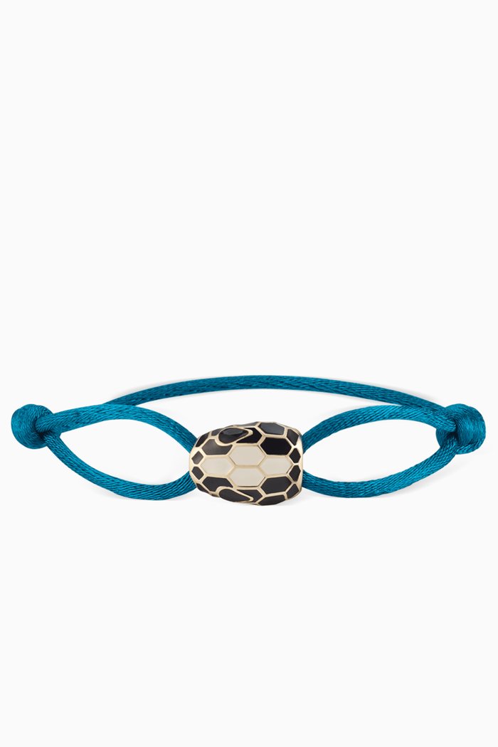 

Serpenti Forever Bracelet in Fabric, Blue