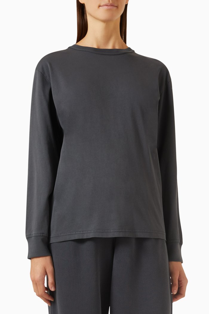 

Puff Logo T-shirt in Cotton Jersey, Black