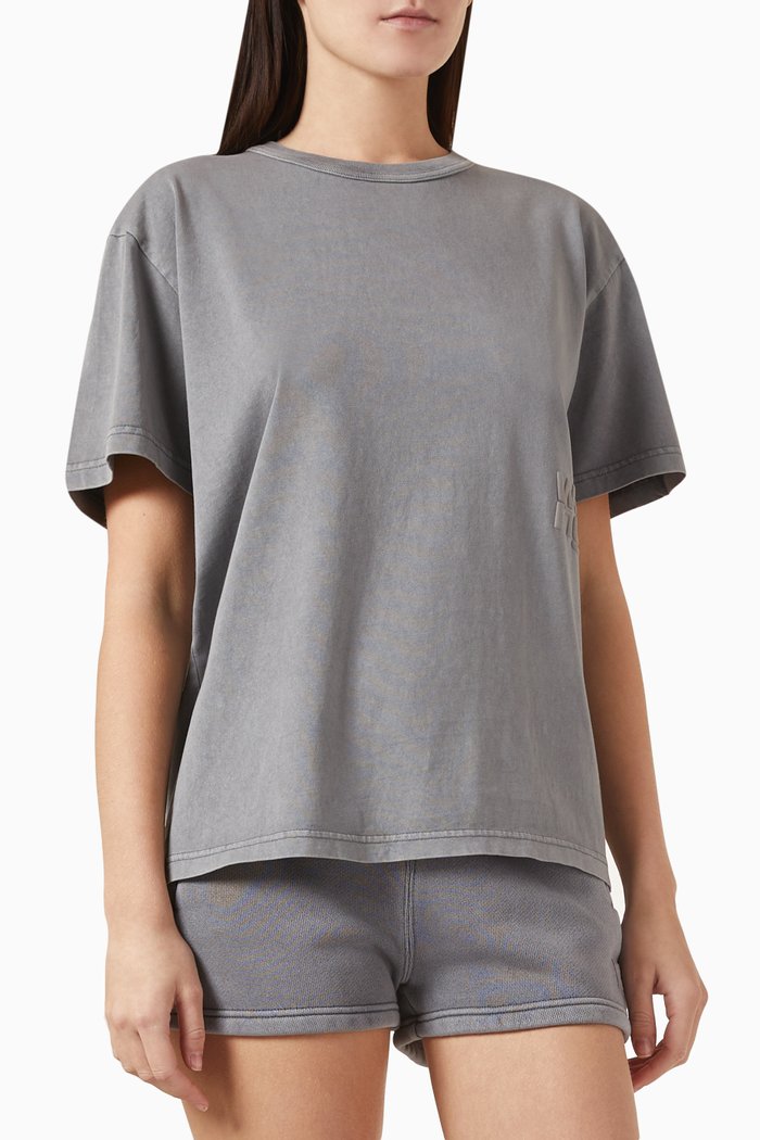 

Puff Logo T-shirt in Cotton Jersey, Grey