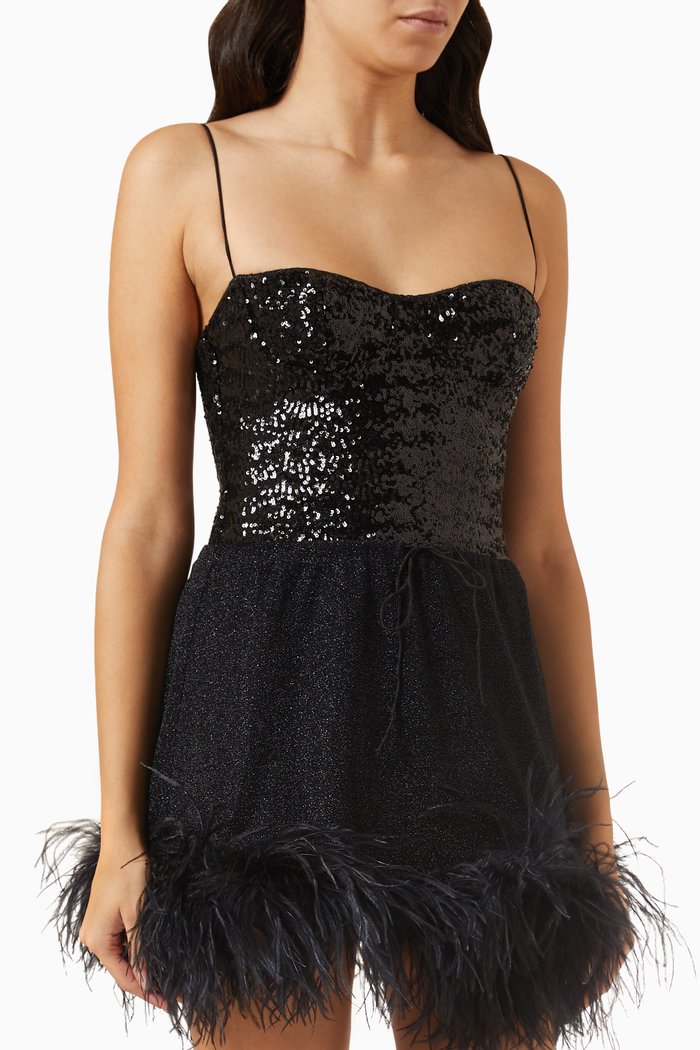 

Sequinned Underwire Swimsuit, Black