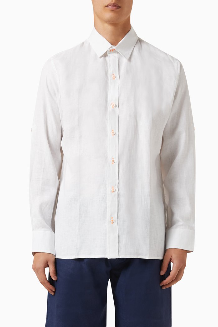 

Mallorca Shirt in Linen, White