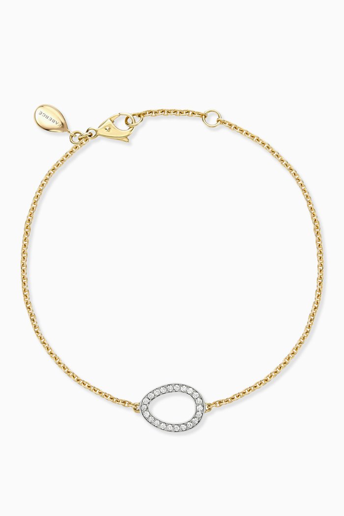 Colours of Love Sasha Diamond Bracelet in 18kt Gold, White