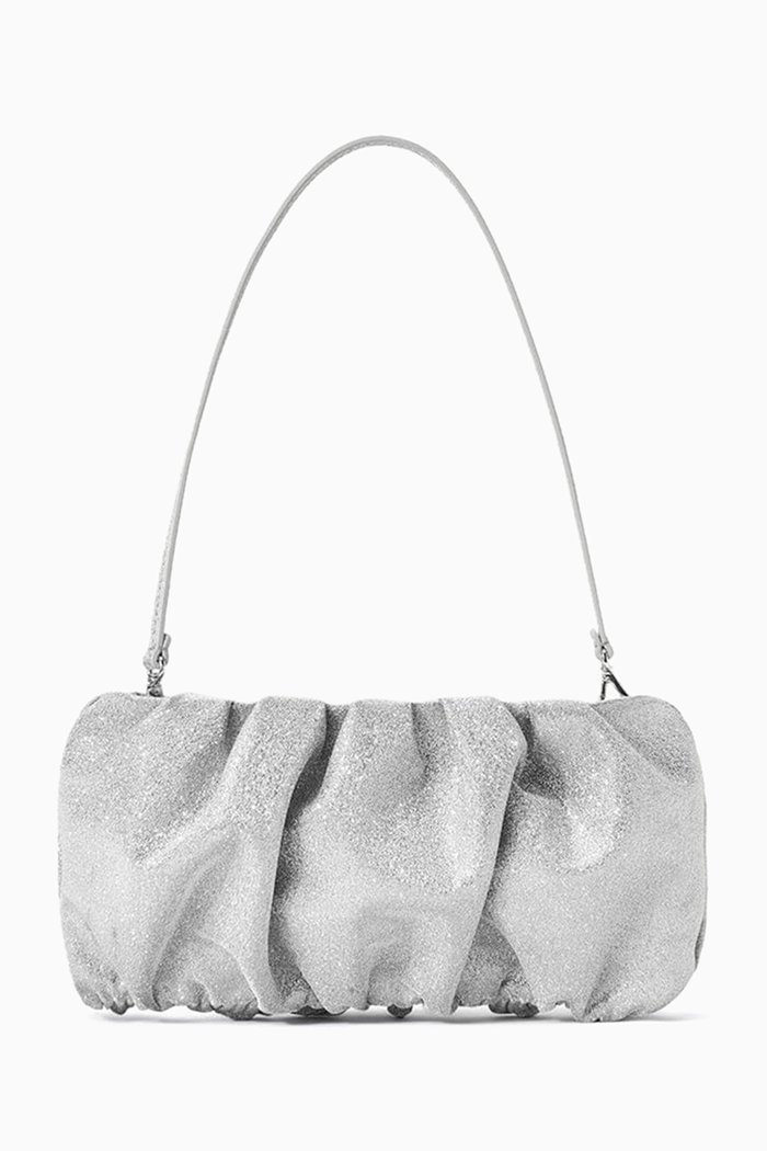 

Bean Beaded Shoulder Bag, Silver