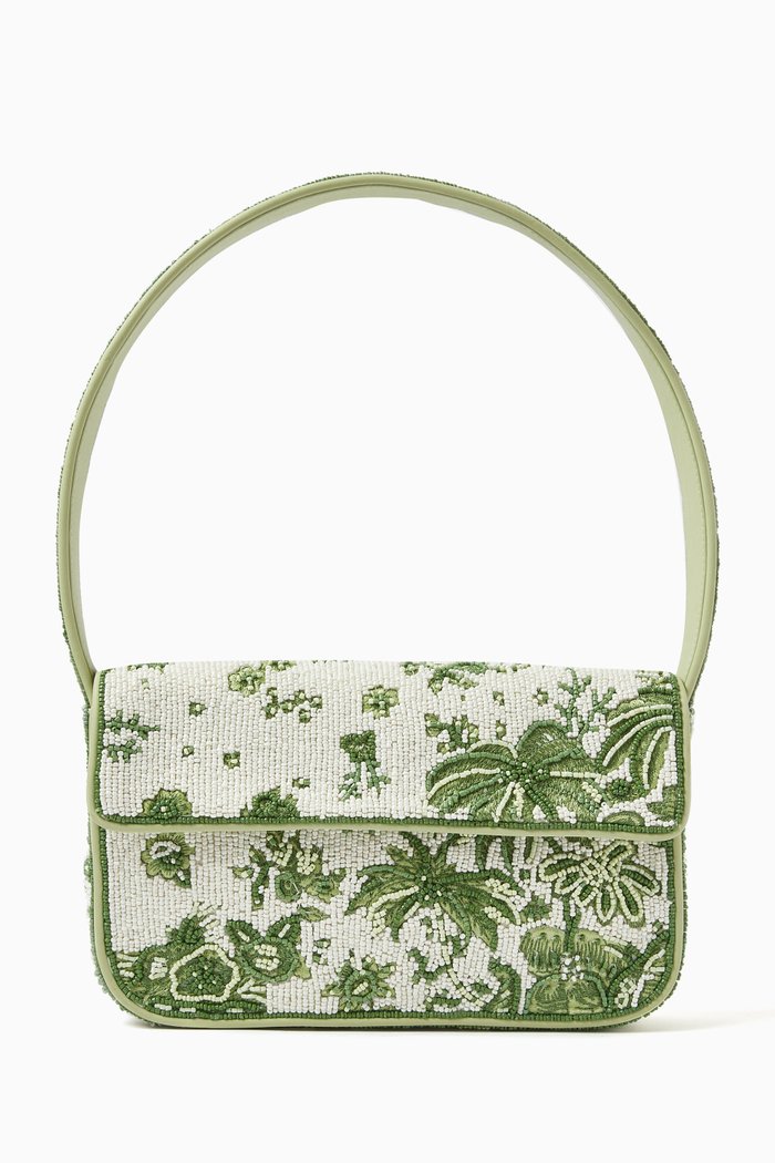 

Tommy Beaded Shoulder Bag, Green