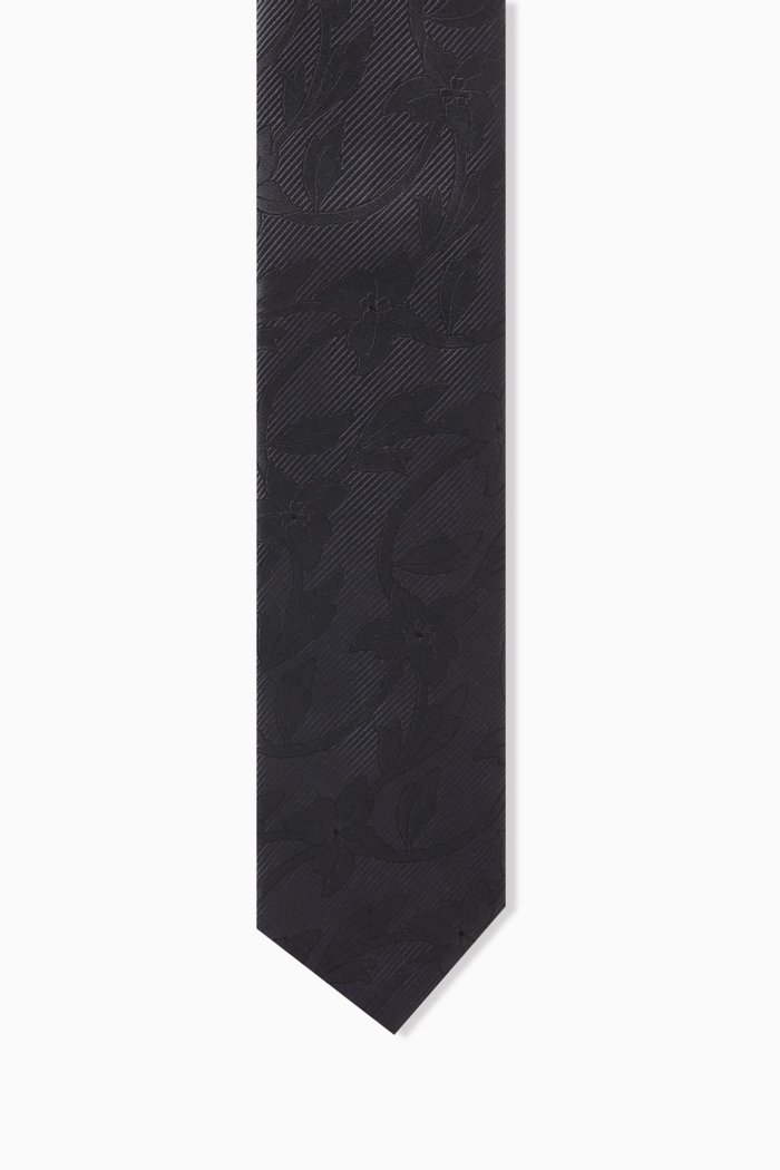 

Floral Evening Tie in Silk, Blue