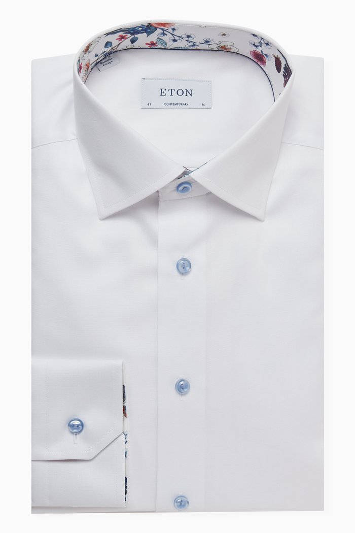

Contemporary Fit Shirt in Cotton, White