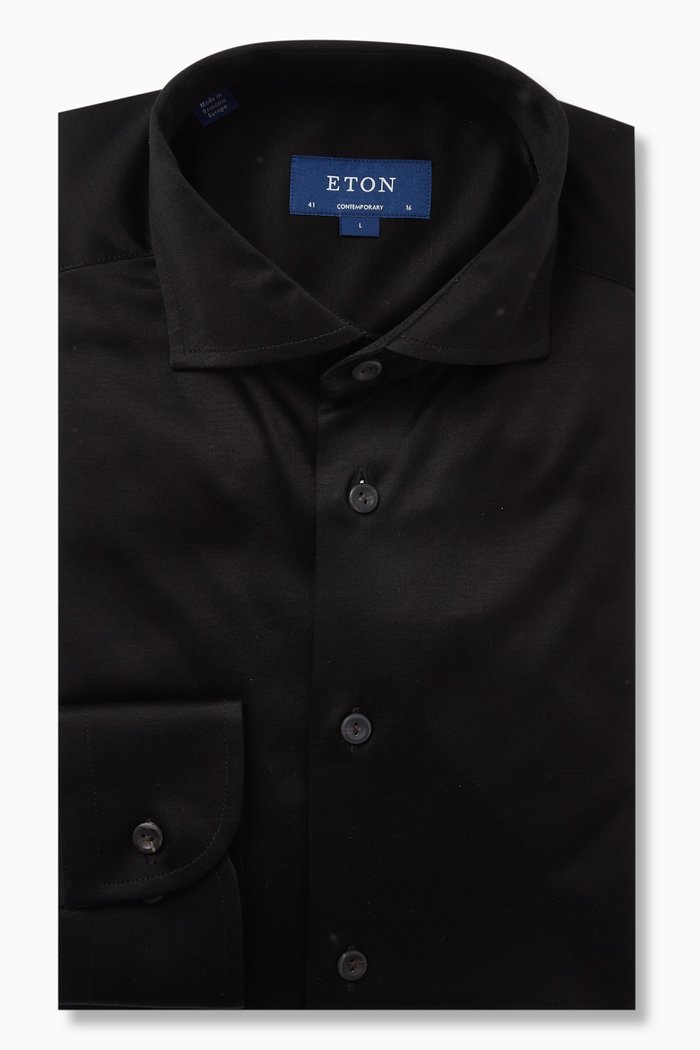 

Filo di Scozia Shirt in Cotton, Black