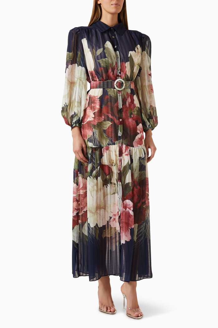 

Upstage Shirt Dress in Georgette, Multicolour