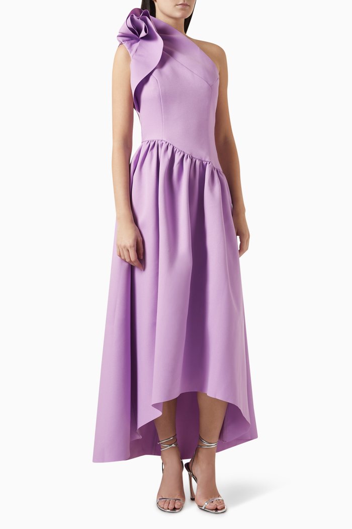 

Sirena One-shoulder Dress, Purple