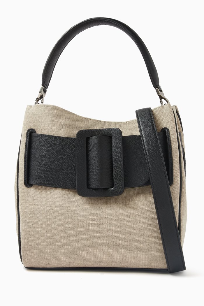 

Small Soft Devon 23 Top Handle Bag in Canvas, Grey