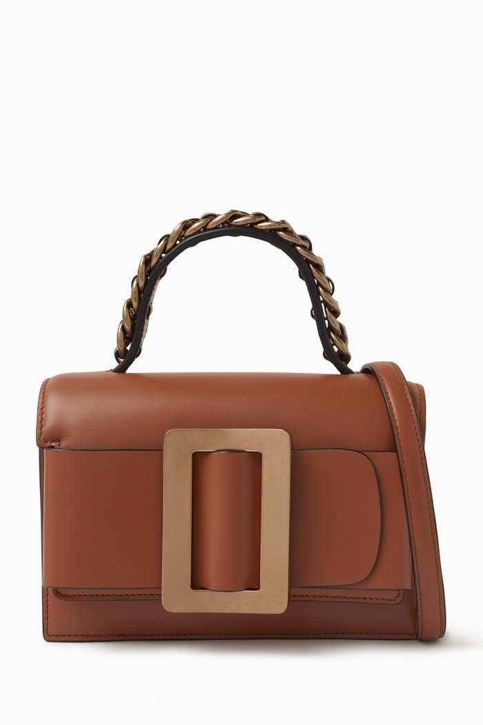 

Mini Fred 19 Crossbody Bag in Palmelatto Leather, Brown