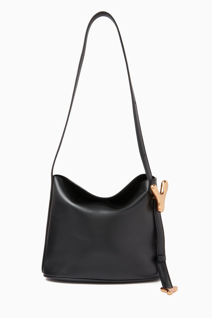

Small YY Sac Shoulder Bag in Leather, Black