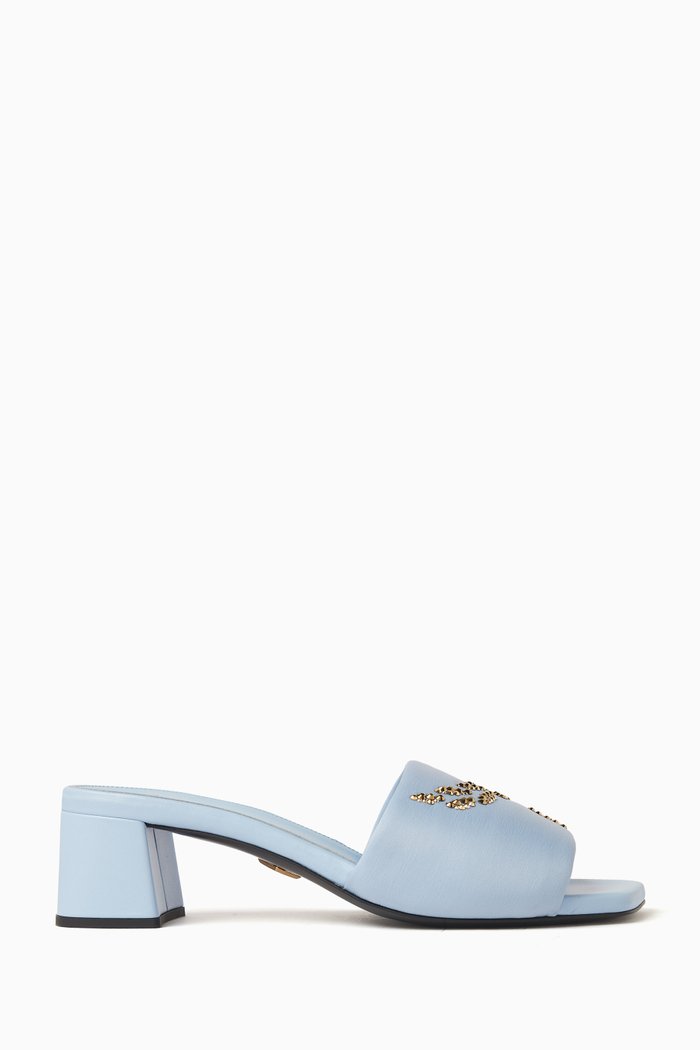 

Embellished Heeled Sandals, Blue