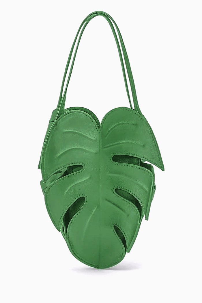 

Small Palm Bag in Leather, Green