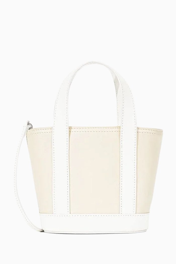 

Micro Allora Tote Bag in Leather, Neutral