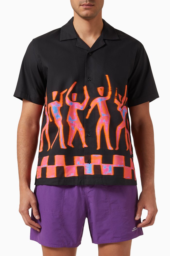 

Canty Dancer Shirt in Cotton-tencel, Black