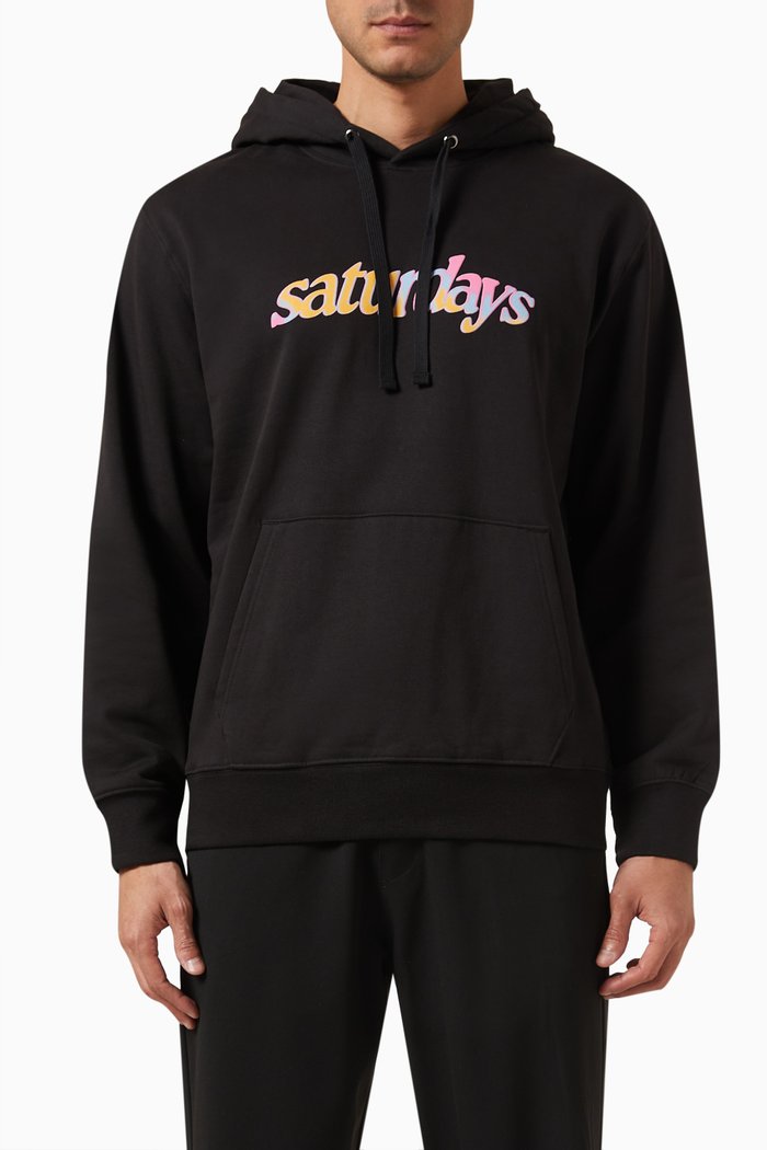

Ditch Movement Hoodie in Cotton Fleece, Black