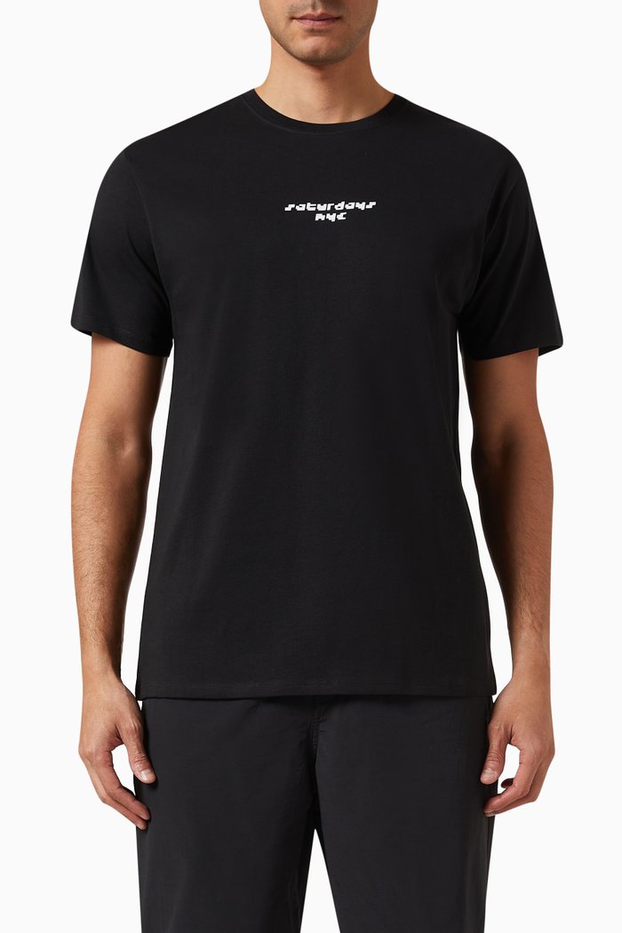 

Light Reflection T-shirt in Cotton Jersey, Black