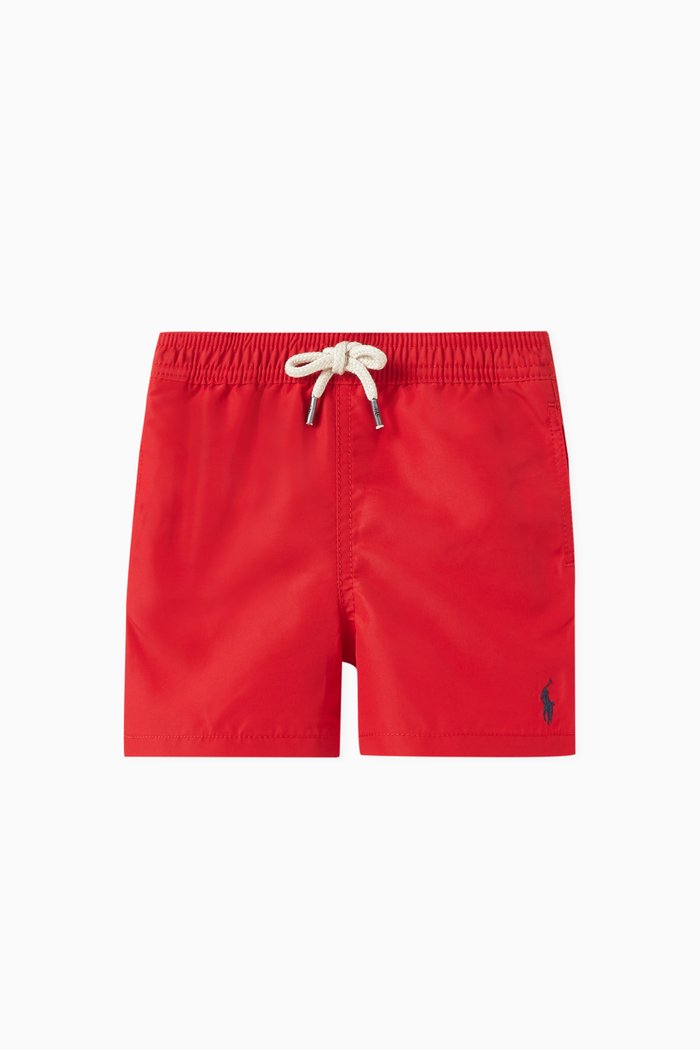 

Pony Logo Swim Shorts, Red