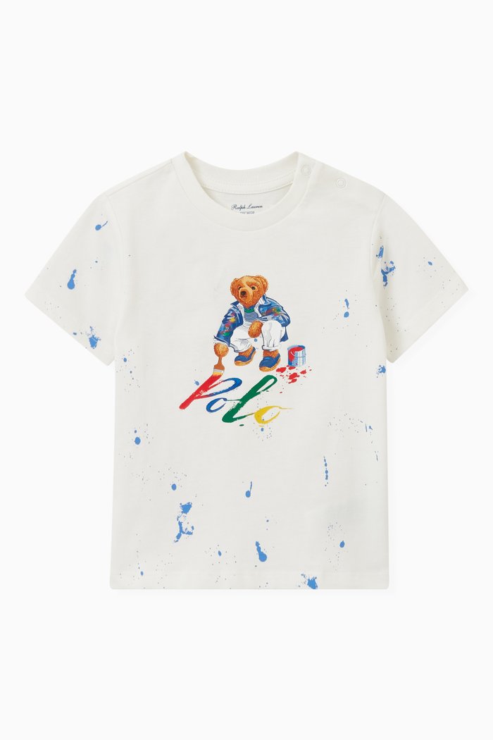 

Polo Bear T-Shirt in Cotton, White