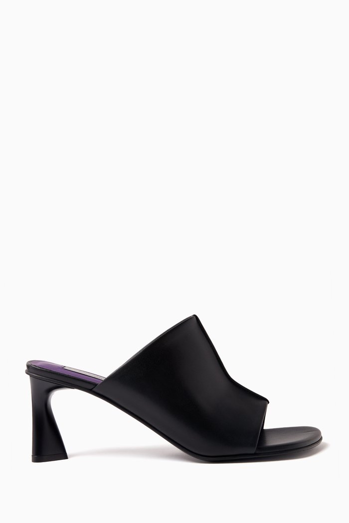 

Elsa 70 Mule Sandals in Eco Alter Leather, Black