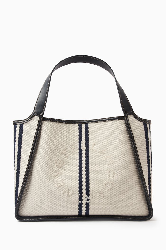 

Logo Ryder Tote Bag in Canvas, White