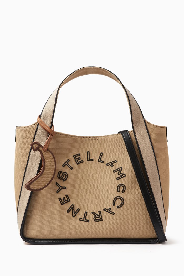 

Medium Perforation Tote Bag in Eco Canvas, Neutral