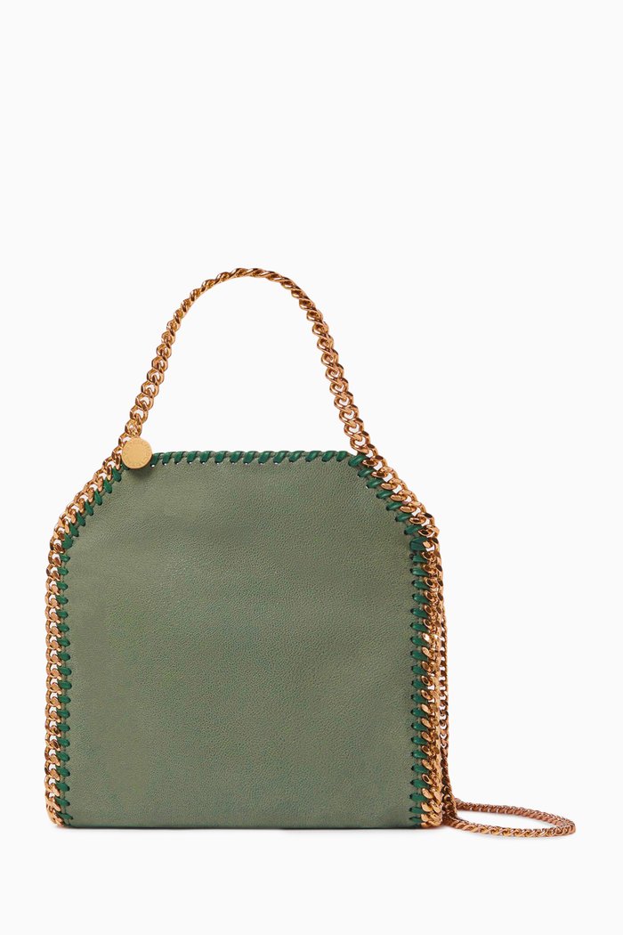 

Mini Falabella Tote in Shaggy Deer Eco Leather, Green