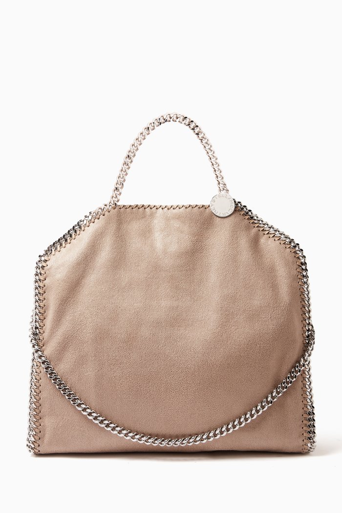 

Medium Falabella 3 chain Tote Bag in Eco Shaggy Deer, Neutral