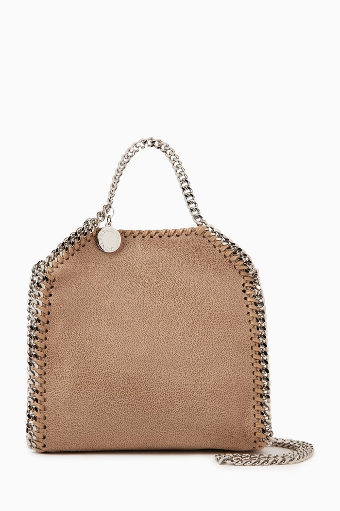 

Mini Falabella Tote Bag in Shaggy Deer, Neutral