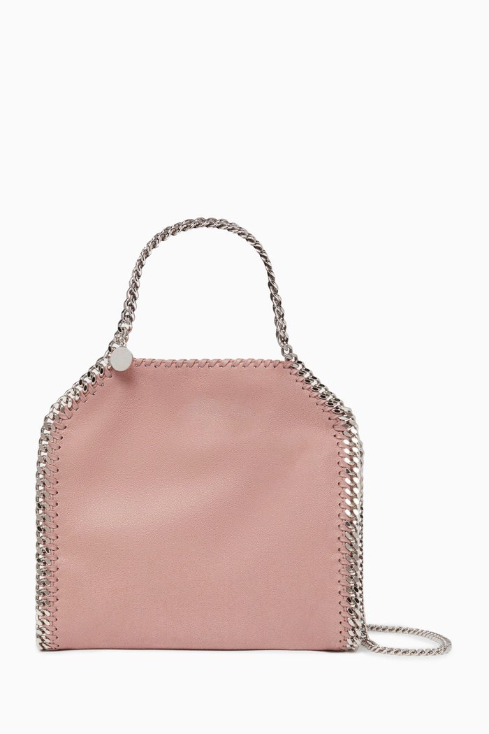 

Mini Falabella Tote Bag in Shaggy Deer Eco Leather, Pink