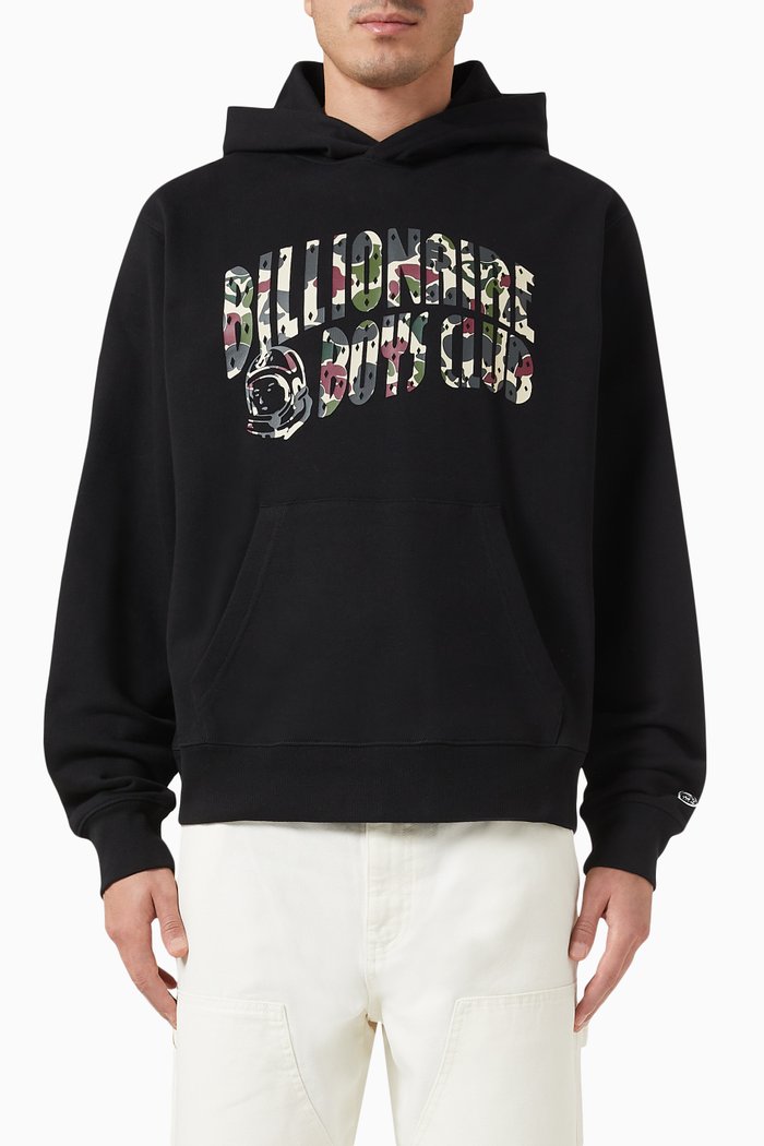 

Duck Camo Logo Hoodie in Cotton, Black