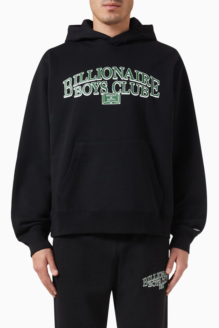 

Scholar Hoodie in Cotton, Black