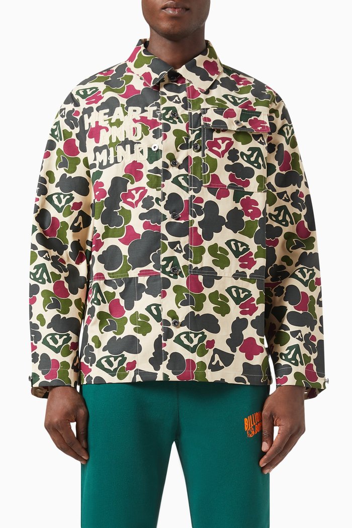 

Duck Camo Overshirt in Cotton, Multicolour