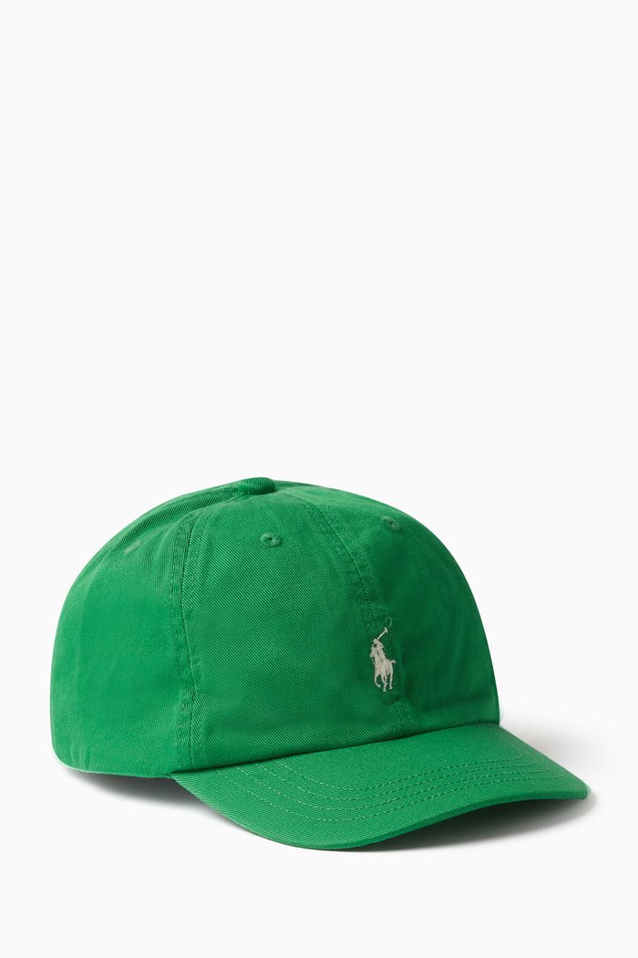 

Classic Logo Baseball Cap in Cotton Twill, Green