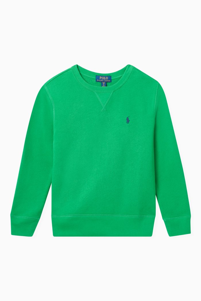 

Logo Sweatshirt in Cotton, Green