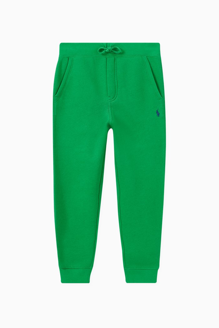 

Logo Jogger-pants in Cotton-blend, Green