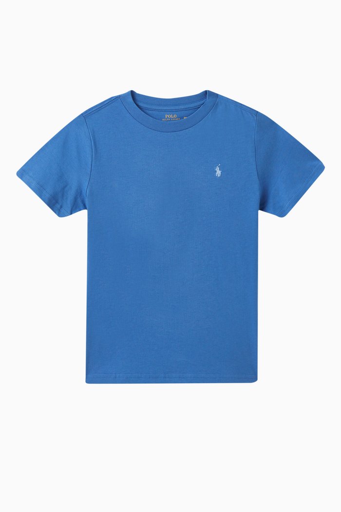 

Polo Logo T-shirt in Jersey, Blue