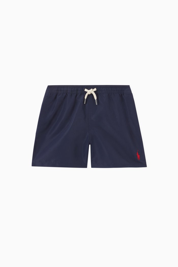 

Logo Swim Shorts in Polyester, Blue