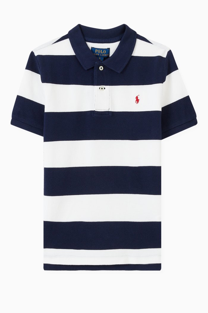 

Logo Polo Shirt in Cotton-piqué, Blue