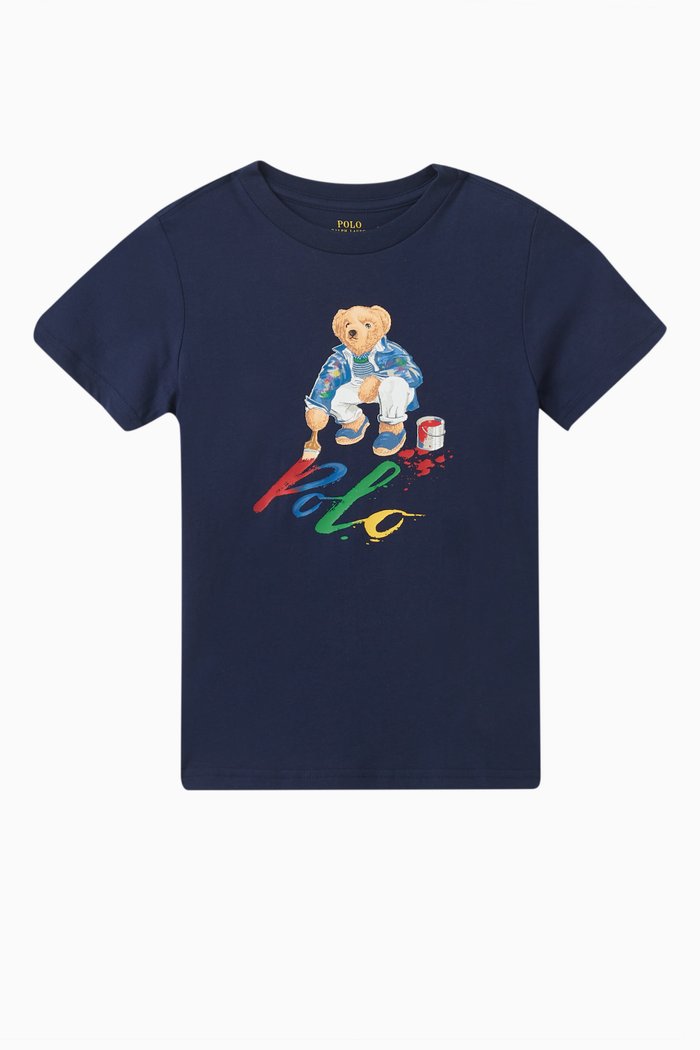 Knit T-shirt, Blue
