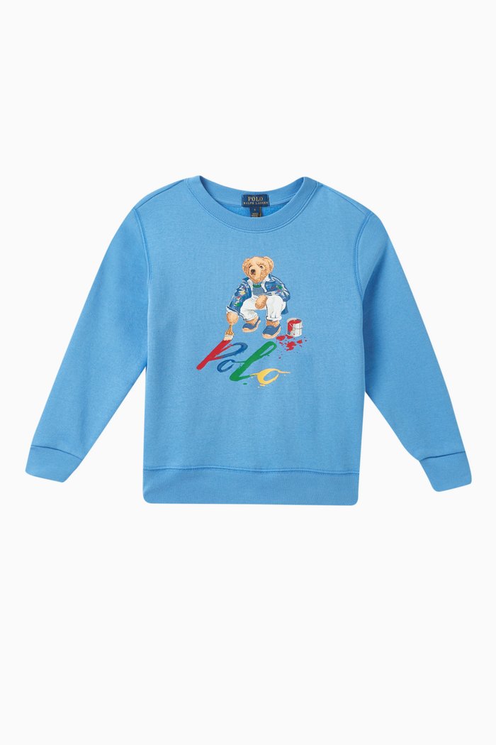Knit Sweatshirt, Blue