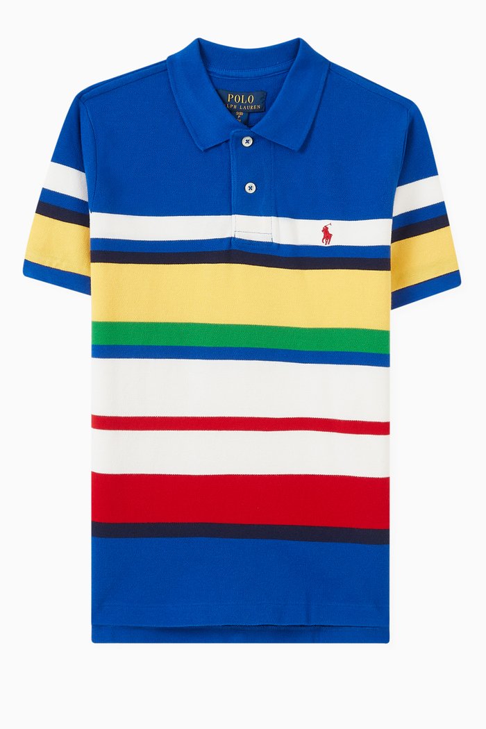 

Logo Polo Shirt in Cotton, Blue