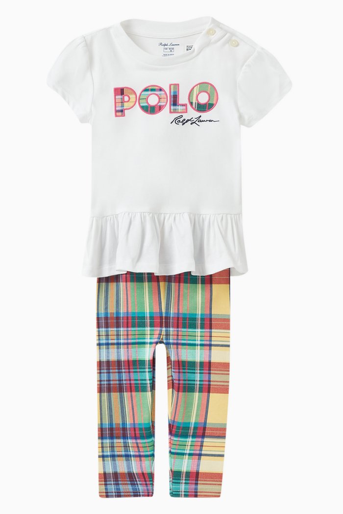 T-shirt & Legging Set in Jersey, Multicolour