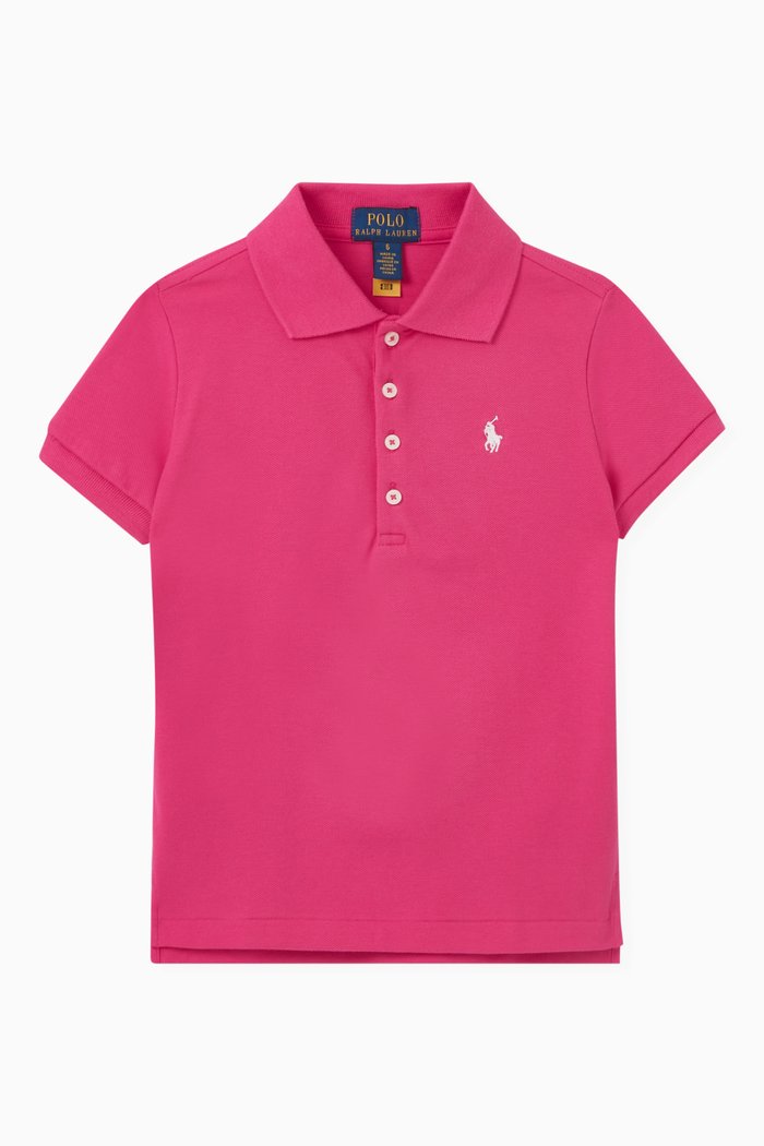 

Logo Polo in Cotton, Pink